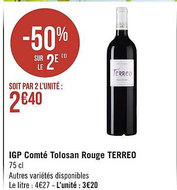 igp comté tolosan rouge terreo