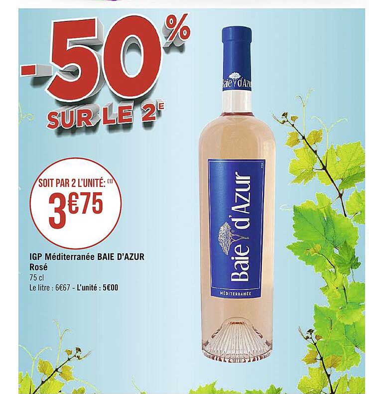 igp méditerranée baie d'azur rosé