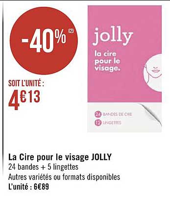 La Cire Pour Le Visage Jolly