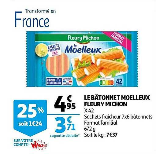 le bâtonnet moelleux fleury michon
