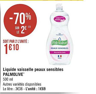 liquide vaisselle peaux sensibles palmolive