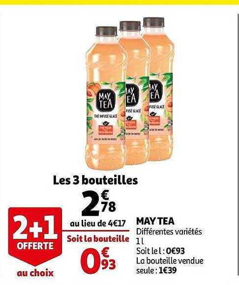 may tea 2+1 offert