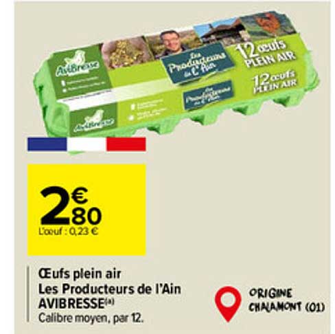 oeufs plein air les producteurs de l'ain avibresse