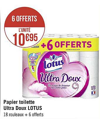 Papier Toilette Ultra Doux Lotus