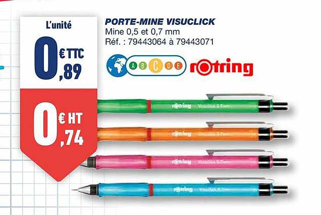 porte-mine visuclick rotring