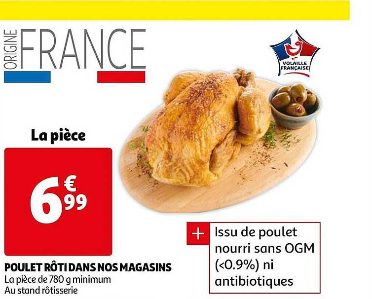 poulet rôti dans nos magasins