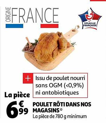 poulet rôti dans nos magasins