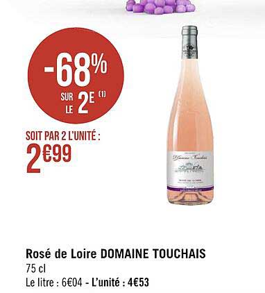 rosé de loire domaine touchais