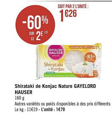 Shirataki De Konjac Nature Gyelord Hauser