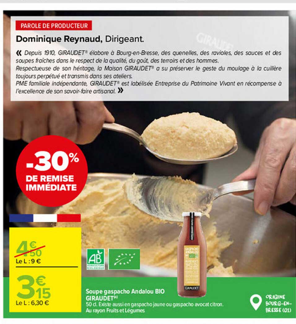 soupe gaspacho andalou bio giraudet