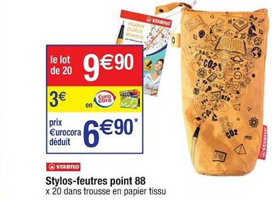 stylos-feutres point 88 stabilo