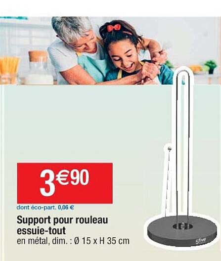 support pour rouleau essuie-tout