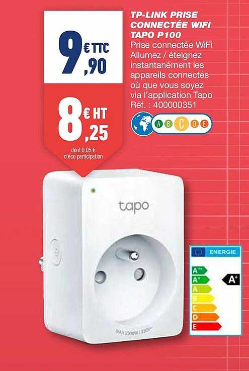 tp-link prise connectée wifi tapo p100