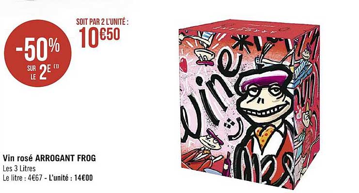 vin rosé arrogant frog