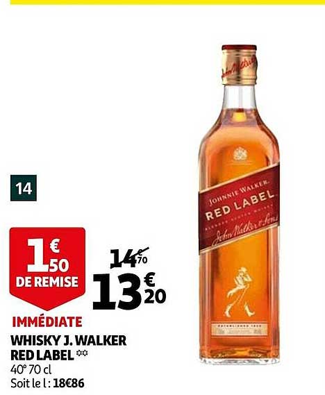 whisky j. walker red label