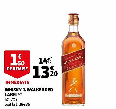 whisky j. walker red label