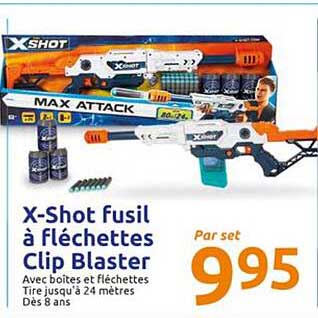 X-shot Fusil à Fléchettes Clip Blaster