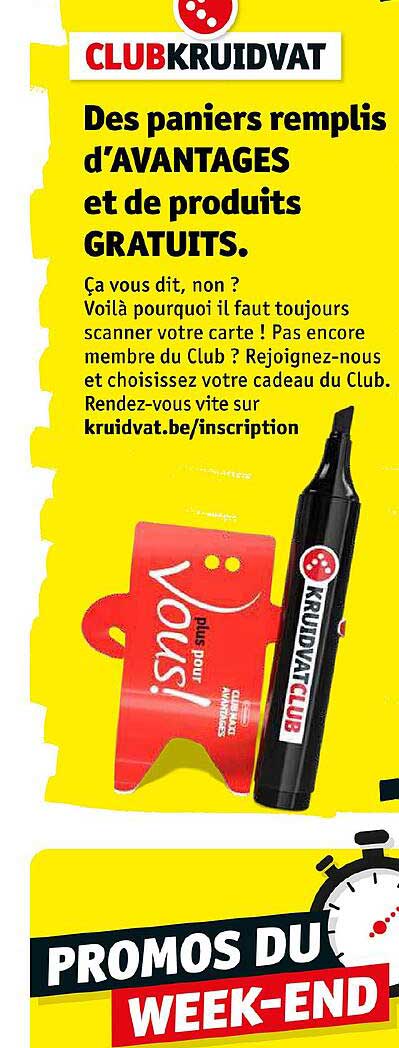 des paniers remplis d'avantages et de produits gratuits