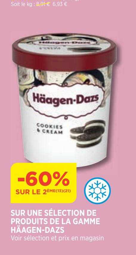 la gamme häagen-dazs
