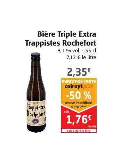 bière triple extra trappistes rochefort