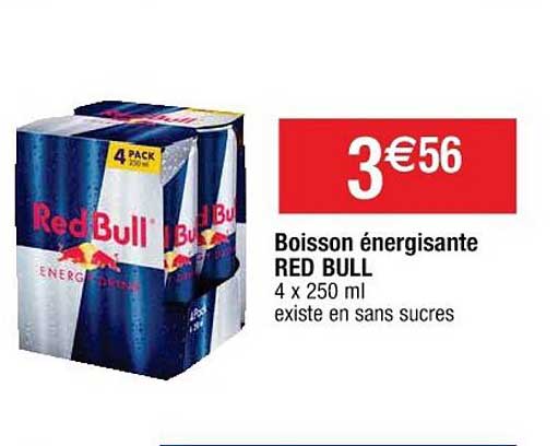 boisson énergisante red bull