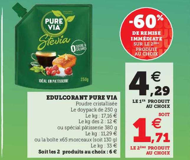 édulcorant pure via