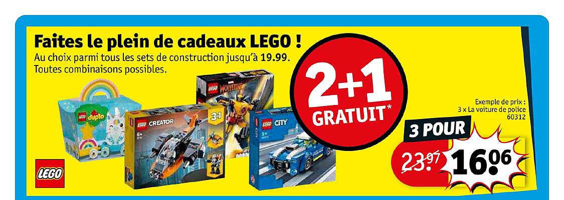faites le plein de cadeaux lego !