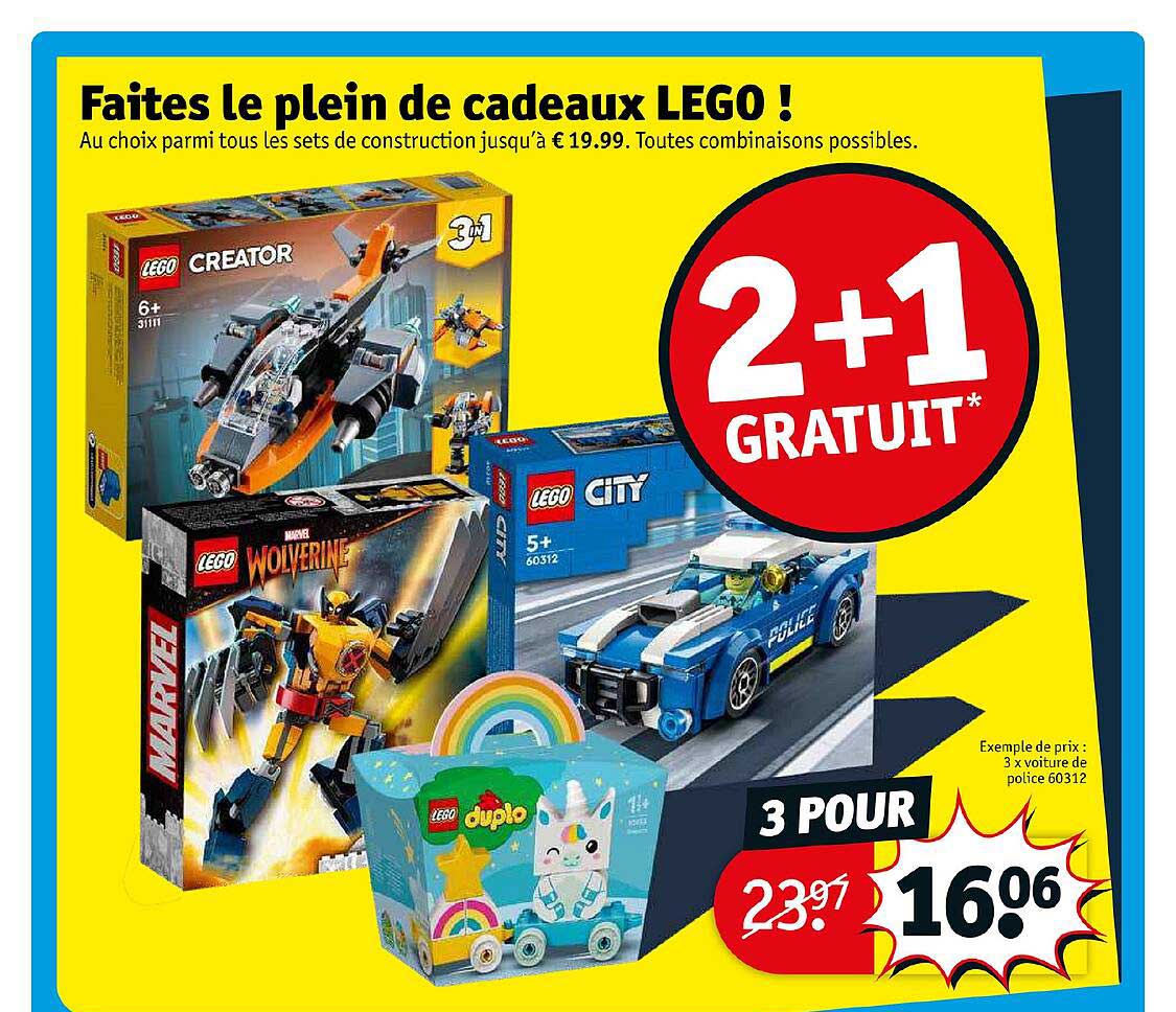 faites le plein de cadeaux lego!