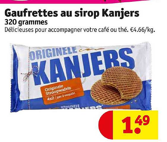 gaufrettes au sirop kanjers