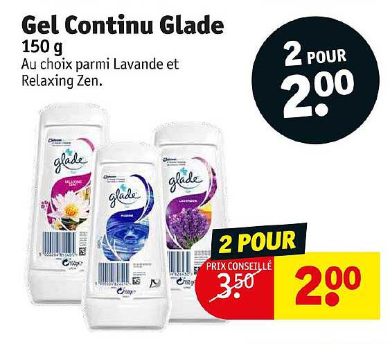 gel continu glade