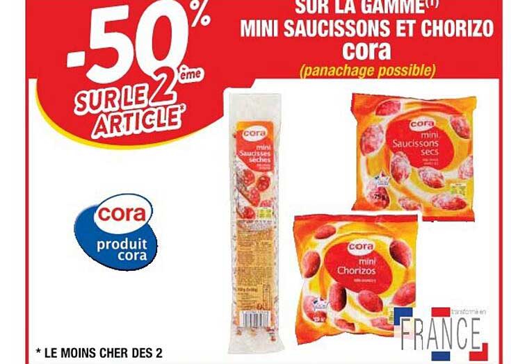 La Gamme Mini Saucissons Et Chorizo Cora