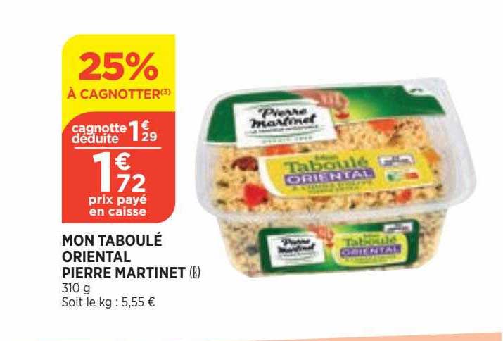 mon taboulé oriental pierre martinet