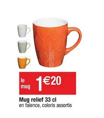 mug relief 33 cl