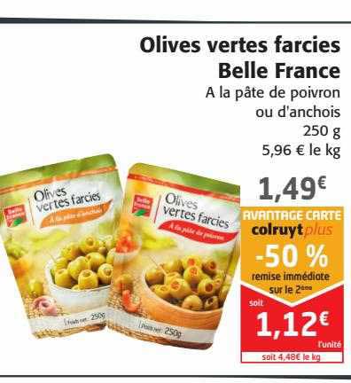 Olives Vertes Farcies Belle France