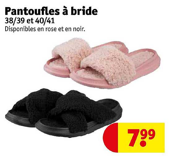 pantoufles à brides
