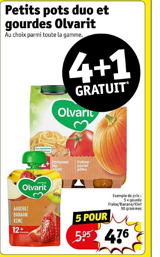 petits pots duo et gourdes olvarit