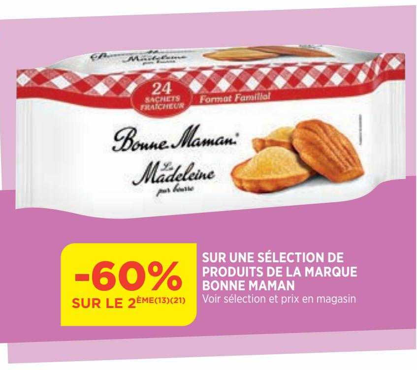 produits de la marque bonne maman