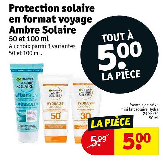 Protection Solaire En Format Voyage Ambre Solaire