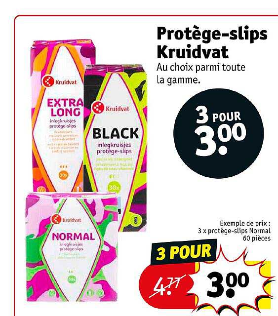 protège-slips kruidvat