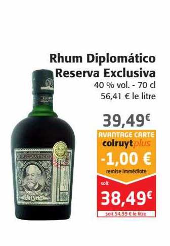 rhum diplomático reserva exclusiva