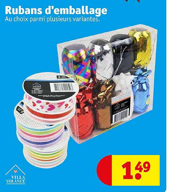rubans d'emballage villa volance