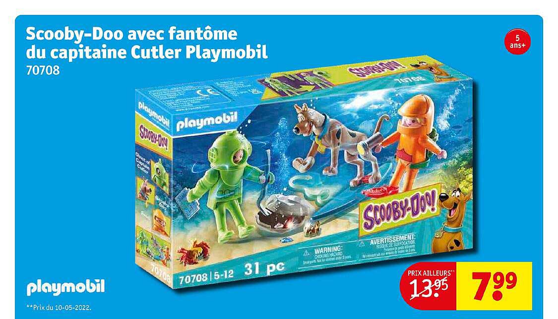 Scooby-Doo avec fantôme du capitaine cutler playmobil