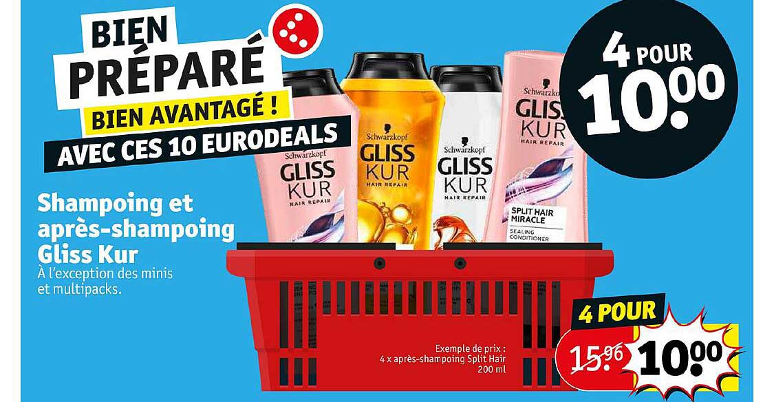 shampoing et après- shampoing gliss kur