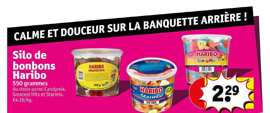 silo de bonbons haribo