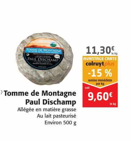 tomme de montagne paul dischamp