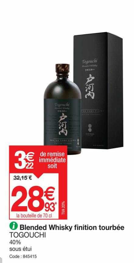 blended whisky finition tourbée togouchi