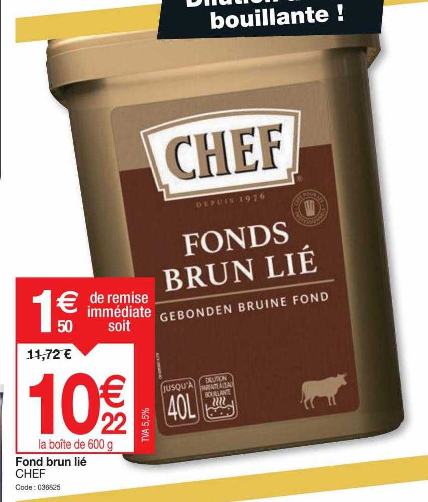fond brun lié chef