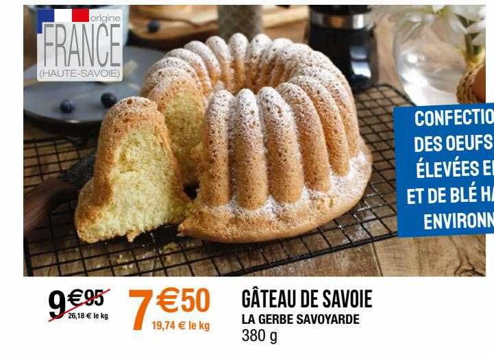 gâteau de savoie la gerbe savoyarde