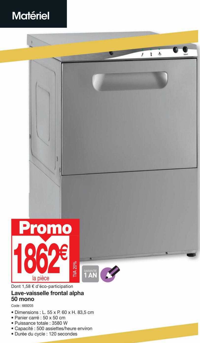 lave-vaisselle frontal alpha 50 mono