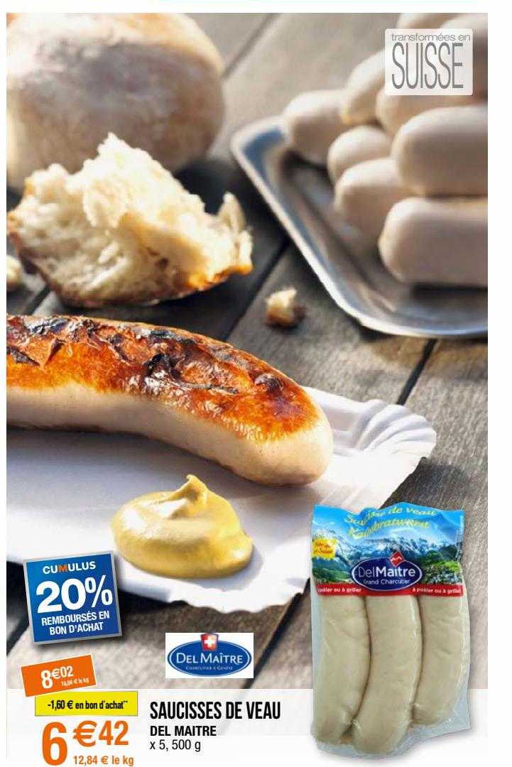 saucisses de veau del maître